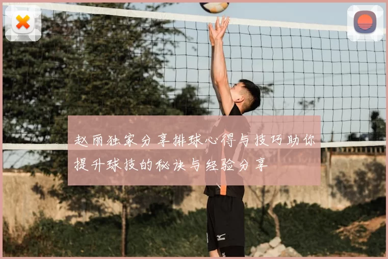赵丽独家分享排球心得与技巧助你提升球技的秘诀与经验分享