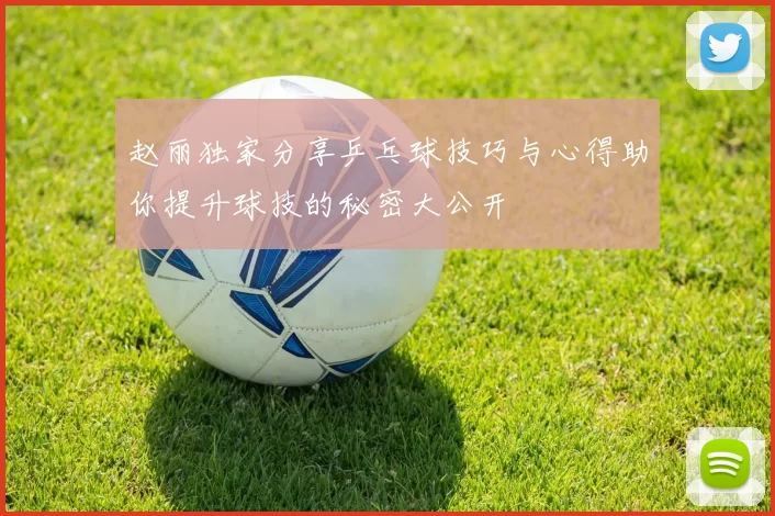 赵丽独家分享乒乓球技巧与心得助你提升球技的秘密大公开